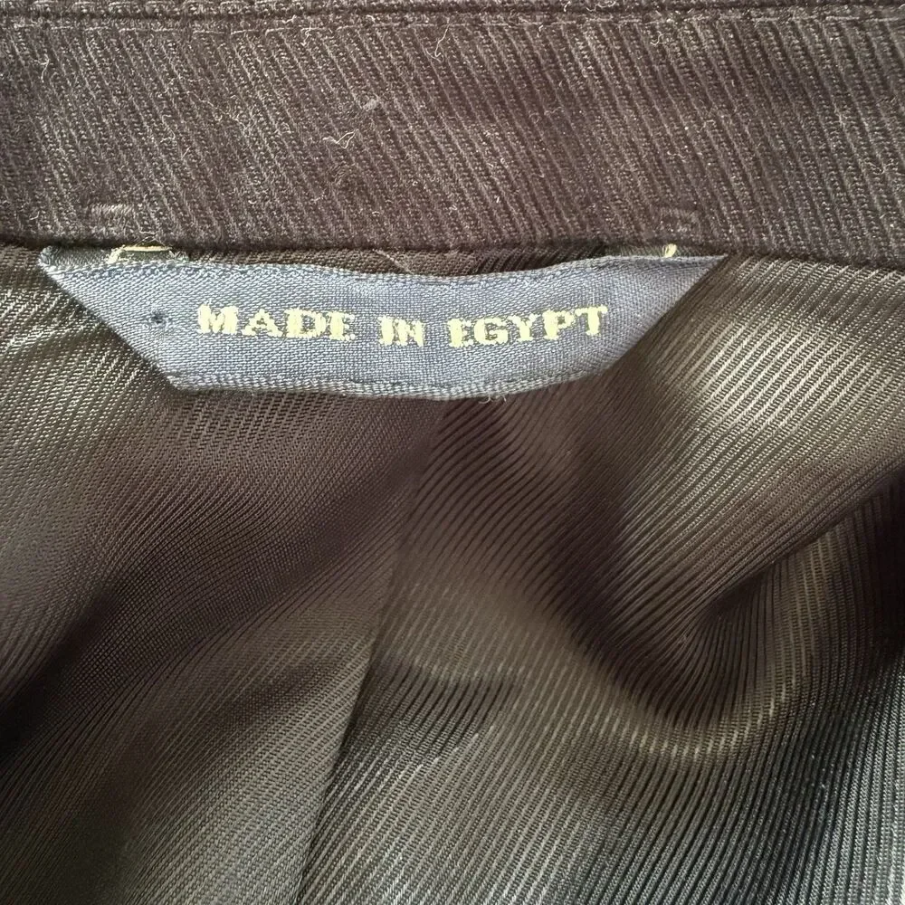 Banana Republic Modern Fit Cotton Blazer Jacket Mens 42R Black Casual Suit Sport